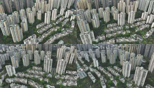 成都卓锦城高层住宅区航拍城市房地产开发高清在线视频素材下载