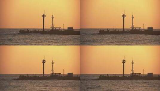 三亚海棠湾后海湾后海村码头高清在线视频素材下载
