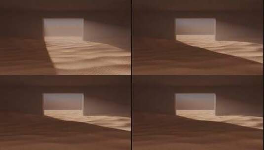 iDSTORE-三维渲染沙漠建筑电商产品展示高清在线视频素材下载