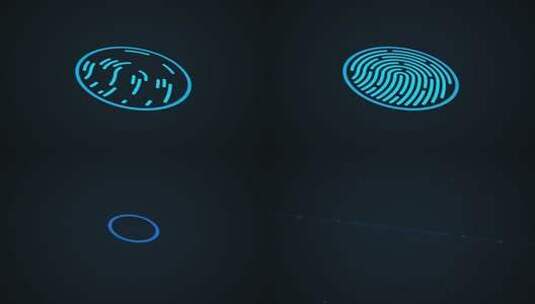 指纹扫描识别系统 生物识别授权和批准4K高清在线视频素材下载