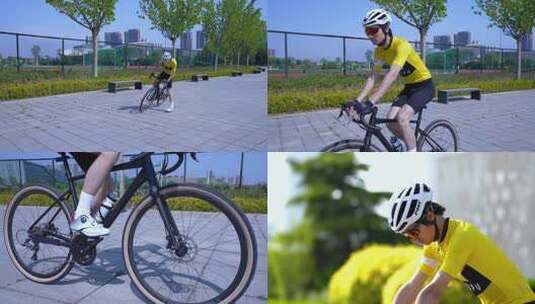 活力运动 骑自行车 骑车高清在线视频素材下载