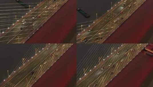 桥梁路面车流（升格慢动作）高清在线视频素材下载