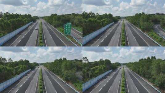 广西高速公路航拍高清在线视频素材下载