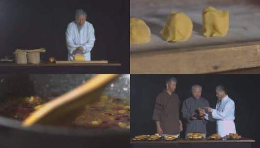 匠心手工老月饼制作工艺宣传视频素材高清在线视频素材下载