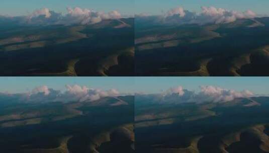 夕阳下的青海湖高清在线视频素材下载