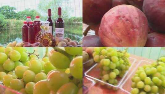 红酒 无花果 水果果园高清在线视频素材下载