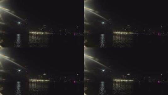 凌晨上海 上海外滩 黄浦江 金茂大厦高清在线视频素材下载