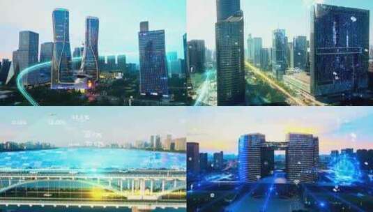 【原创】4K智慧城市杭州高清在线视频素材下载