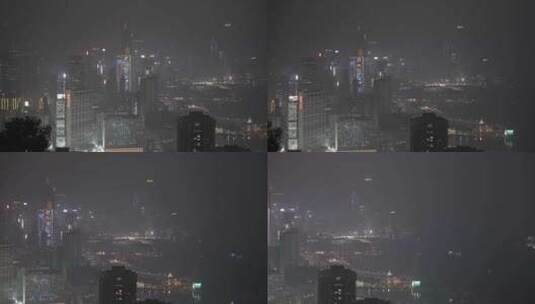 香港建筑繁华夜景高清在线视频素材下载