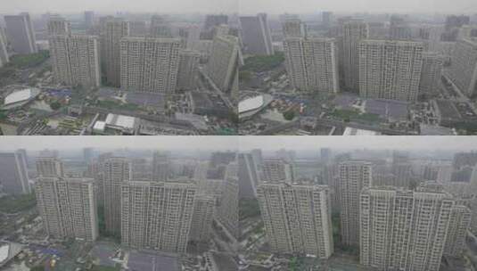 城市住宅区高楼高清在线视频素材下载