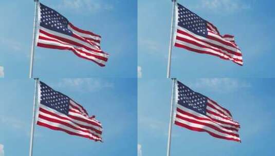 美国现实主义旗帜高清在线视频素材下载