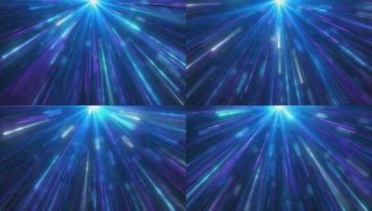 超空间的蓝色光芒高清在线视频素材下载