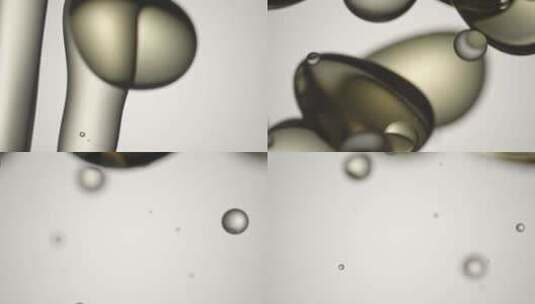 油分子油液体倒入水中高清在线视频素材下载