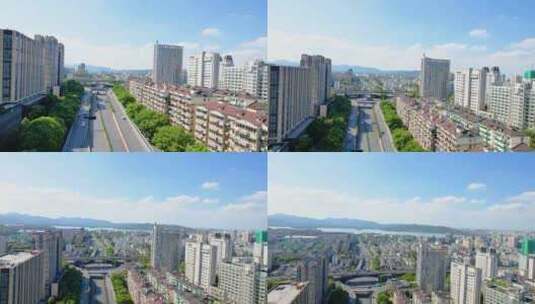 杭州西湖景区西湖大道风景视频素材高清在线视频素材下载