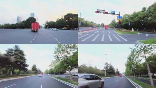 汽车马路行驶空镜头高清在线视频素材下载