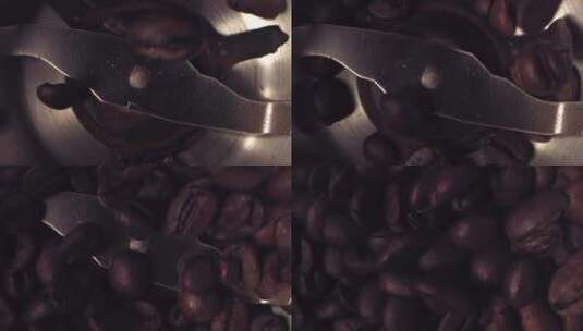 磨咖啡豆高清在线视频素材下载