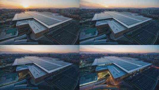 北京城市风光延时摄影丰台站高清在线视频素材下载