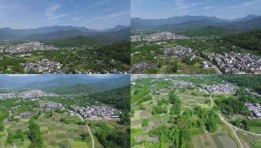 四川海窝子镇龙门山镇通济镇附近山川土地高清在线视频素材下载