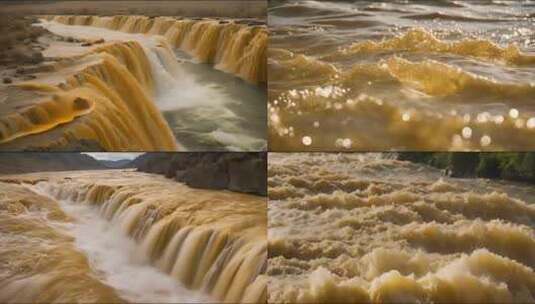 黄河河流高清在线视频素材下载