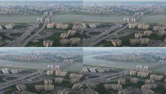 重庆交通航拍风光高清在线视频素材下载