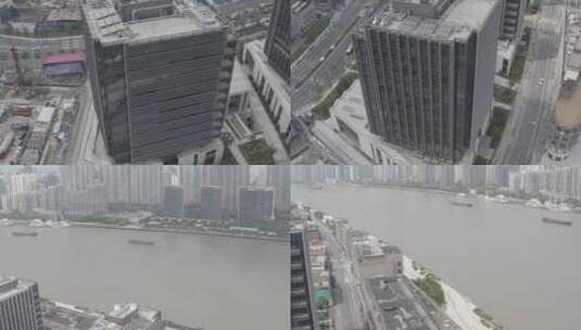 原创航拍S-LOG3上海老码头建筑4K-2高清在线视频素材下载