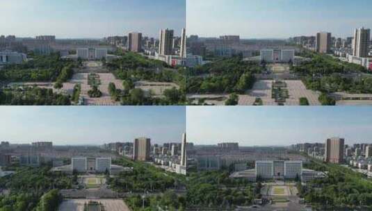 安徽宿州市人民政府银河广场航拍高清在线视频素材下载