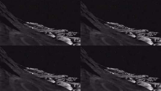 飞越月球表面高清在线视频素材下载