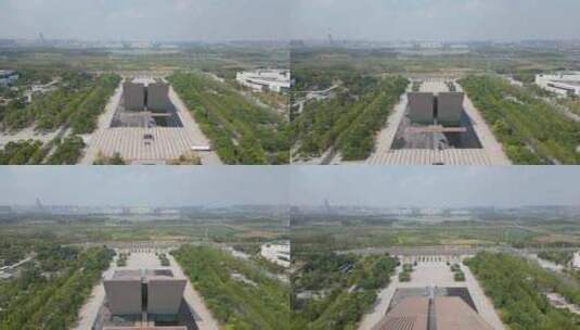 安徽合肥渡江战役纪念馆航拍高清在线视频素材下载