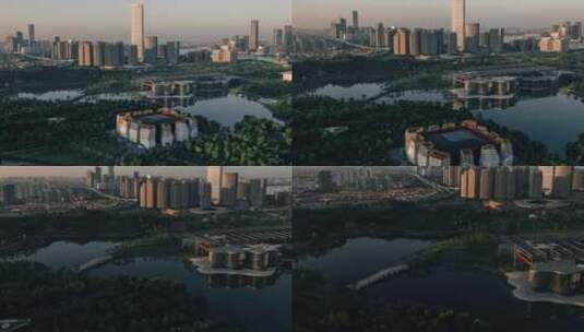 上海浦江畔公园高清在线视频素材下载