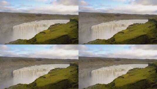 冰岛瀑布迪蒂福斯高清在线视频素材下载