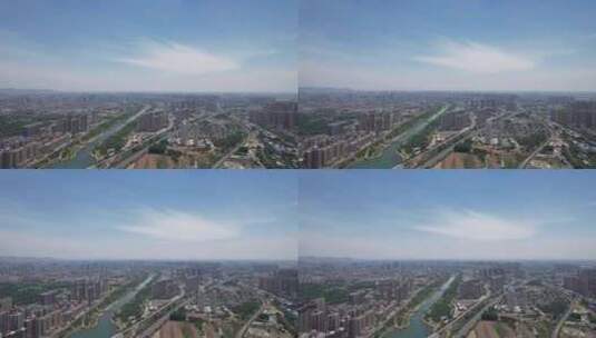 河南平顶山城市大景航拍高清在线视频素材下载