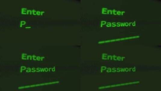 输入、密码、屏幕、Crt高清在线视频素材下载