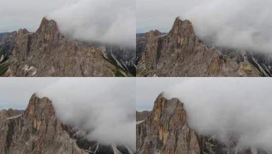 白云石，阿尔卑斯山，多云，山脉高清在线视频素材下载