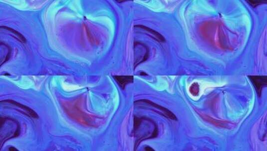 蓝紫色混合流动变化彩色纹理背景高清在线视频素材下载