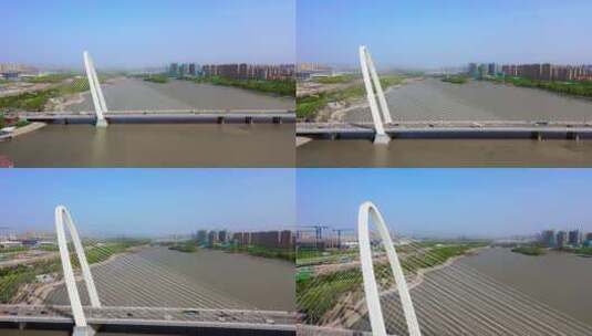 西安亚欧大道高架桥高清在线视频素材下载