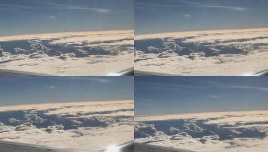 从飞机上看云景高清在线视频素材下载
