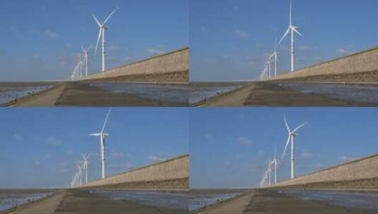 风力太阳能发电4K素材高清在线视频素材下载