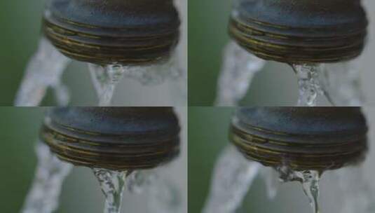 水管向外流水高清在线视频素材下载