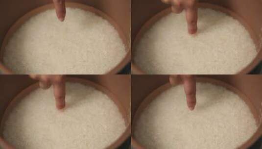 高压锅焖米饭高清在线视频素材下载