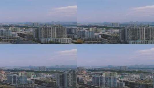4K广西柳州五星商业圈高楼建筑步行街高清在线视频素材下载