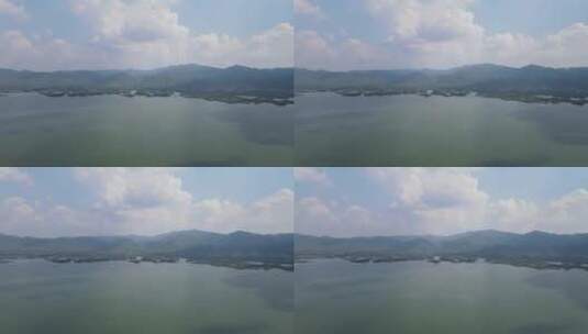 湖北咸宁陆水湖4A景区航拍高清在线视频素材下载