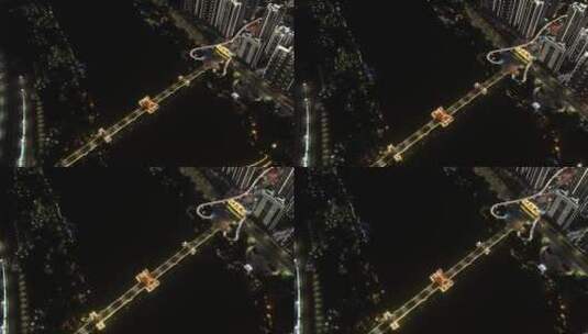 漳州南山桥夜景高清在线视频素材下载