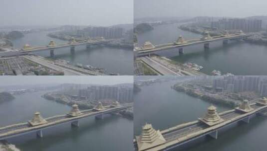 柳州凤凰大桥 4K 灰片高清在线视频素材下载
