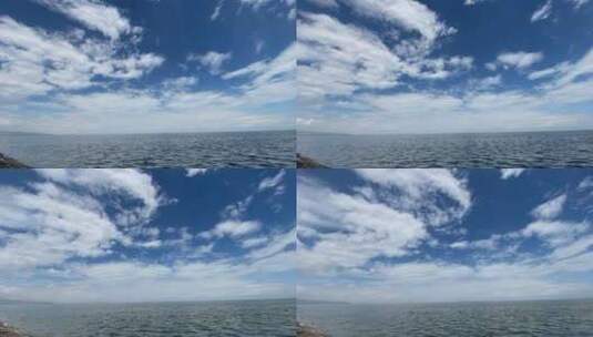 青海湖上的云延时摄影高清在线视频素材下载