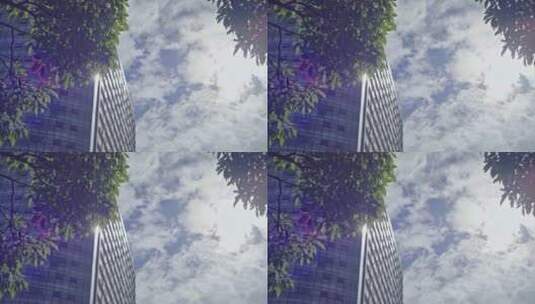 4k实拍CBD晴空建筑外墙空镜头素材3高清在线视频素材下载
