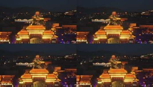 航拍山西忻州古城4K50帧高清在线视频素材下载