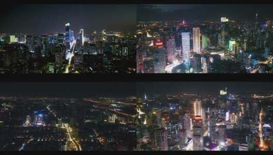 南京夜景航拍延时城市大境宣传片建筑交通 (4)高清在线视频素材下载