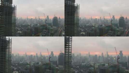 上海城市日出高清在线视频素材下载