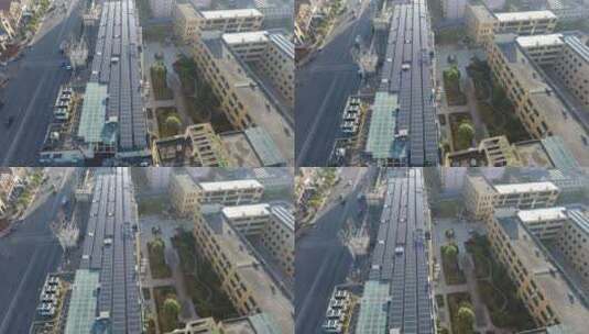 航拍甘肃城市建筑高清在线视频素材下载