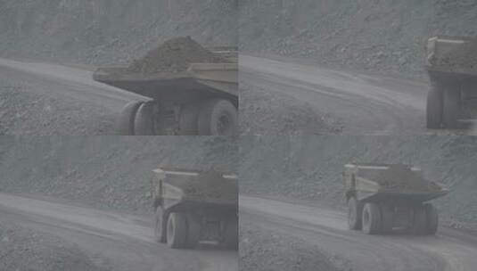 矿山运输车辆LOG高清在线视频素材下载